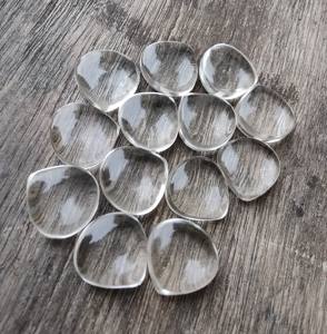 Venta al por mayor de gemas de cuarzo natural brasileño Lavira, corte corazón, briolette, cabujón, certificado IGI, 9mm/20mm, calibrado, blanco, suelto - Product Image 4