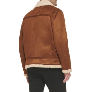 Veste en cuir de vache de haute qualité pour homme, style décontracté, mode vintage, capuche, vêtements d'extérieur, logo sur le devant en toile, doublure en coton - Product Image 5