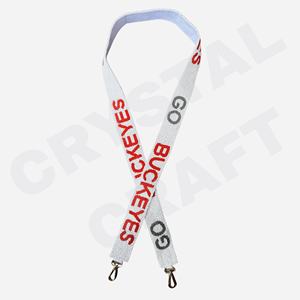 CRYSTAL CRAFT Perles de verre de style indien Sangle de sac à main Couleur et logo personnalisables Accessoires à usage quotidien - Product Image 6