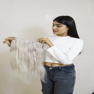 Dernière extension de cheveux tressés bouclés de style temple indien trame 3 faisceaux de cheveux humains noirs naturels bruts avec style ondulé pour femmes - Product Image 6