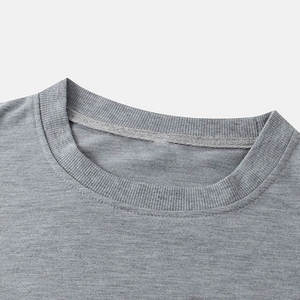 Pull d'hiver de haute qualité, brodé, uni, en coton/bambou mélangé, sweat-shirt uni, col rond, personnalisable, OEM disponible - Product Image 3