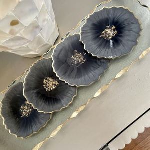 Posavasos de resina de diseño hecho a mano Juego de 4 con extra de gran calidad y material a muy buen costo - Product Image 3