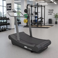 Tapis de course incurvé avec manuel pour exercice de gymnastique à domicile et commercial sans test de fréquence cardiaque non alimenté