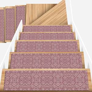 <b>Dark</b> Pink Ethnic Pattern Printed Rug, Trendy Modern Design, Non Slip,Goblen - Product Image 3