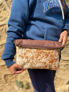 Sac à main en cuir de fourrure fait à la main pour femmes, sac à bandoulière élégant Style occidental - Product Image 4