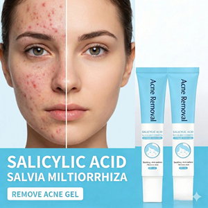 Gel Traitant Anti-Acné à l'Acide Salicylique à Action Rapide – Répare les Cicatrices d'Acné, Estompe les Taches Brunes, Lisse la <span class=keywords><strong>Peau</strong></span> Rugueuse, Minimise les Pores Dilatés - Product Image 2