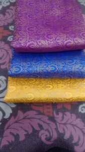 Tissu de brocart Jacquard doux pour robes traditionnelles indiennes tenues de mariage ameublement et approvisionnement en textiles en vrac - Product Image 6