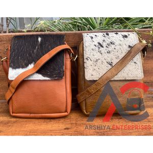 Vrais cheveux faits à la main sur cacher fourrure cuir sac à main femmes élégant de haute qualité en cuir véritable luxe sacs à bandoulière - Product Image 1