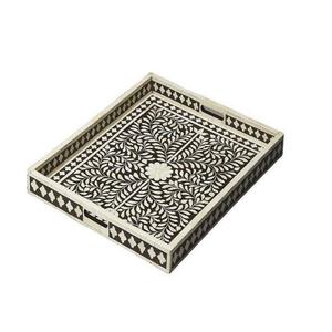 Plateau de petit-déjeuner incrusté de nacre de Style arabe 2026 plateau de service de thé en incrustation de coquillages naturels de qualité supérieure - Product Image 6