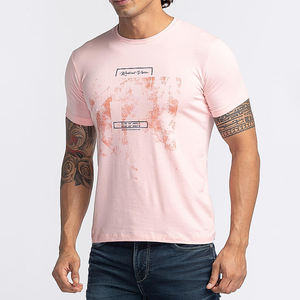 เสื้อยืดแขนสั้นผู้ชายสำหรับฤดูร้อน แห้งเร็ว ยืดหยุ่นสูง ผ้าฝ้าย 100% แบบเรียบ สีพื้น ย้อมสีธรรมดา ออกแบบเองได้ สไตล์ไฮสตรีท - Product Image 3