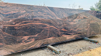 Pierre naturelle indienne Fantastico Granite couleur marron, surface polie, imperméable, finition moderne, comptoir pour construction de villa