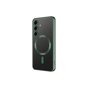 Étui de protection magnétique en silicone pour Samsung Galaxy S24 compatible avec la recharge sans fil MagSafe, avec protection de l'appareil photo, design élégant INS - Product Image 1