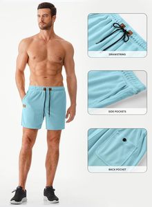 Short de course actif de qualité supérieure pour hommes Style décontracté Poches Décoration 100% coton Logo avant écologique Short de sport OEM - Product Image 4