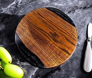 Plateau de service en bois et résine, plateau de service en bois et résine de qualité supérieure personnalisé au meilleur prix - Product Image 4