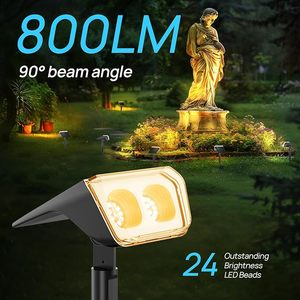 Consciot Set di 6 Faretti Solari da Esterno Impermeabili con 24 LED, Luci da Parete Regolabili dal Tramonto all'Alba con Corpo in PC Caldo, Certificato ROHS - Product Image 4