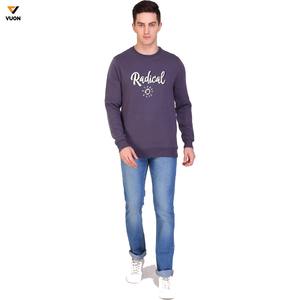 เสื้อสเวตเตอร์ผ้าฝ้ายแขนยาวของผู้ชายเสื้อสเวตเชิ้ต100% พิมพ์โลโก้แบบทีมดีไซน์แบบกำหนดเอง MOQ ต่ำสำหรับฤดูหนาว - Product Image 3