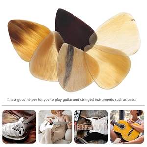 Púas de guitarra de arce hechas a mano de alta calidad Colector de guitarra acústica Logotipo personalizado disponible Diapasón de ébano - Product Image 2