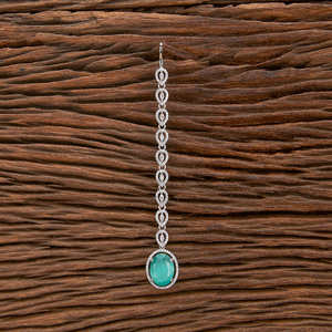 นักออกแบบแรงบันดาลใจชื่อดังโรเดียมชุบลูกบาศก์เซอร์โคเนีย Maang Tikka ด้วยลุคคลาสสิกในอินเดีย - Product Image 4