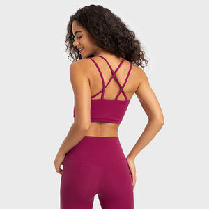 Nouveauté Soutien-gorge de sport pour femmes grande taille séchage rapide respirant avec logo personnalisé design réversible vente en gros - Product Image 1