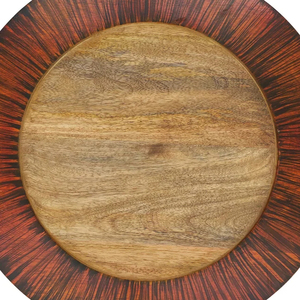 Super Sell 2024 Natural Pulido Madera Cena Cargador Platos Cuencos de forma redonda - Product Image 6