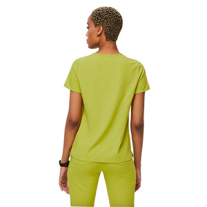 Uniformes de salon de beauté de qualité stable pour femmes Ensembles de gommages médicaux à manches courtes Joggers Uniformes d'infirmière pour l'hôpital - Product Image 5