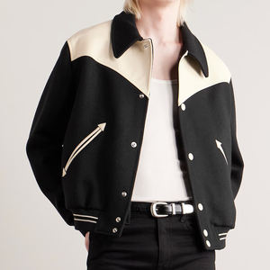 Vente en gros de vestes d'université à col rabattu de haute qualité pour hommes et femmes, patchs personnalisés pour vêtements de sport et streetwear décontracté - Product Image 2