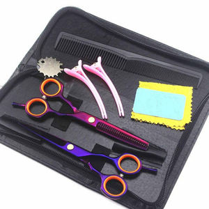 Prix de gros Nouvelle vis orange OEM 6.0 pouces Ciseaux de coiffure Kit de coupe de cheveux de barbier - Product Image 5