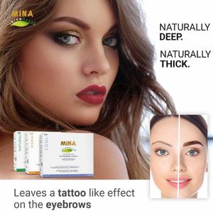 ชุดแต่งคิ้วผงเฮนน่าเขียนคิ้วติดทนนานสมุนไพรมืออาชีพ - Product Image 3