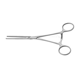 Abrazadera de conducto pediátrico Cooley, mordazas rectas atraumáticas de 30mm, vástagos rectos de acero inoxidable, instrumentos médicos pediátricos de 6,25 "y 16cm - Product Image 1