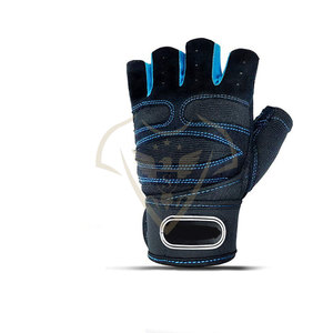 Guantes deportivos de cuero para hombre con muñequera, protección para nudillos y dedos para levantamiento de pesas y ejercicio en el gimnasio - Product Image 6