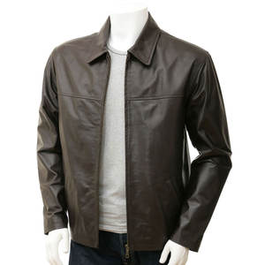 Chaqueta de Cuero para Motociclista, Premium, Moderna, para Hombre, con Revestimiento de Lona, Elegante, Cómoda, Duradera, Clásica, Abrigada para Invierno, Estilo Moderno - Product Image 1
