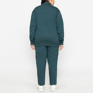 Conjunto de chándal de talla grande para entrenamiento de jogging de alta calidad para damas, chándal de talla grande con logotipo personalizado de lana de algodón para mujer - Product Image 2