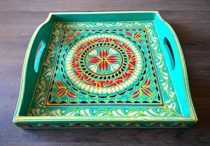 Plateau de service en bois MDF avec revêtement émaillé, design, hôtels et restaurants, articles de cuisine, plateau de table, haute qualité - Product Image 2