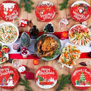 Assiettes en papier durables de qualité 320 GSM de 9 pouces pour la décoration de fête Vaisselle pour les fêtes de formes rondes Fabriquées en Inde - Product Image 5