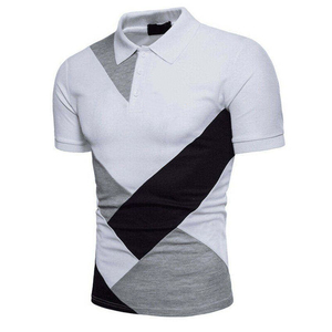 Camiseta Polo de algodón y poliéster con logotipo bordado personalizado, camisetas Polo de manga corta para uniforme, camiseta Polo para hombre - Product Image 4