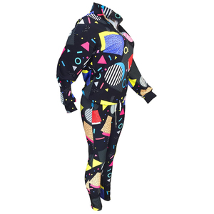 Survêtement imprimé de haute qualité 100% coton pour femmes ensembles de survêtements sublimés deux pièces pour femmes avec OEM - Product Image 3