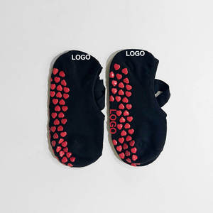 Chaussettes basses en coton doux de style basique pour l'intérieur, couleurs personnalisées, logo, emballage avec bande adhésive pour le Pilates, chaussettes de yoga pour femmes - Product Image 6