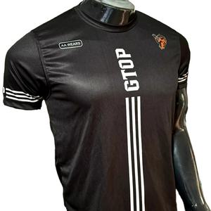 Demi-manches pour hommes de haute qualité pour T-shirts polo Logo personnalisé tenue décontracté col rond tricoté grandes tailles grande qualité prix pas cher - Product Image 1