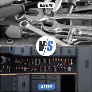 Système d'armoire de rangement d'angle pour garage OEM de 15 pièces, 7 tiroirs, conception antivol, glissières à roulements à billes robustes, ensemble d'atelier - Product Image 6