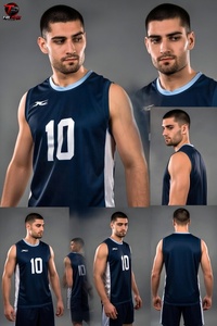 Conjunto de Uniforme de Voleibol con Logotipo Personalizado, Conjunto de Pantalones Cortos de Malla para Fútbol y Voleibol, Uniformes Deportivos para Equipos Adultos - Product Image 4