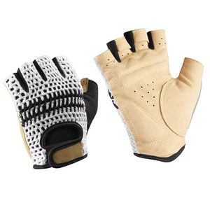 Service OEM personnalisé, gants de cyclisme unisexes de haute qualité, antidérapants, écologiques, demi-doigts, fermeture à boucle et crochet, séchage rapide, polyester - Product Image 1