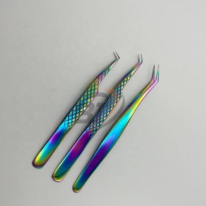 แหนบต่อขนตา Beautivia International BI-EET-1078 ขนาด 12 ซม. รุ่น Rainbow Plasma สแตนเลสสตีล แบบแยกเส้นขนตา 45/90 องศา - Product Image 6
