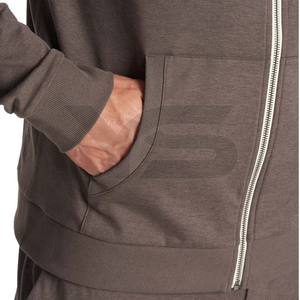 Sudadera con capucha de lana de algodón de invierno al por mayor pequeña MOQ ODM/OEM Sudadera con capucha de cremallera de logotipo de impresión personalizada al por mayor - Product Image 4