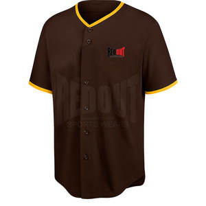 MOQ bajo Ropa deportiva Uniforme de béisbol cómodo Tamaño personalizado Adultos Use uniforme de béisbol - Product Image 4