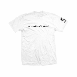 JIU JITSU T-shirts personnalisés en coton pour hommes 'In Guard We Trust' T-shirts graphiques à motifs solides - Product Image 4