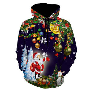 Wholesale 100% Cotton <b>Men's</b> <b>Christmas</b> <b>T</b>-<b>Shirt</b> Printed Full-Design <b>Christmas</b> Apparel - Product Image 5