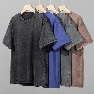 Camiseta de hombre con estampado sólido Patrones 3D Impresión digital teñida Lisa Material 100% algodón y poliéster - Product Image 1