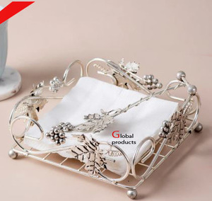 Porte-serviettes de mariage en acier inoxydable de qualité supérieure, finition dorée, pour hôtel, restaurant et bar - Product Image 5