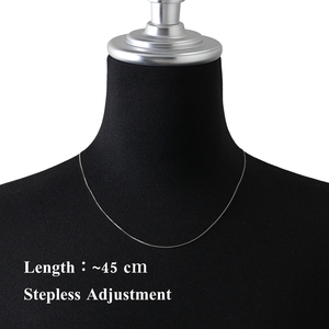 Chaîne de collier en argent de mode féminine en gros de concepteur de bijoux d'affichage réglable de luxe - Product Image 6
