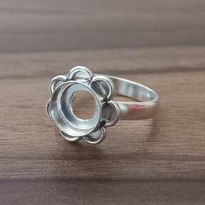 925แท้สีเงินสเตอร์ลิงขนาด10มม. แบบกึ่งติดตั้งทรงกลมเหมาะสำหรับใส่เถ้ากระดูกและเรซินเครื่องประดับชั้นดีแบบ DIY - Product Image 4